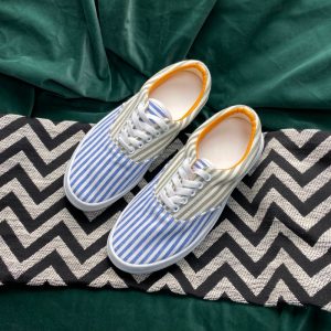 Men's New Sky Blue Wear-Resistant Low-Top Skate Shoes, Trendy Casual Sneakers, Breathable Versatile Canvas Shoes for Men