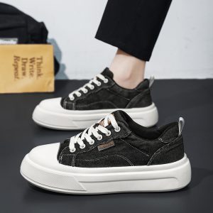 Men's Oversized Derby Skate Shoes 2026 New Springu002FSummer Sports Casual Shoes, Thick-Soled Height-Increasing Versatile Canvas Trendy Shoes